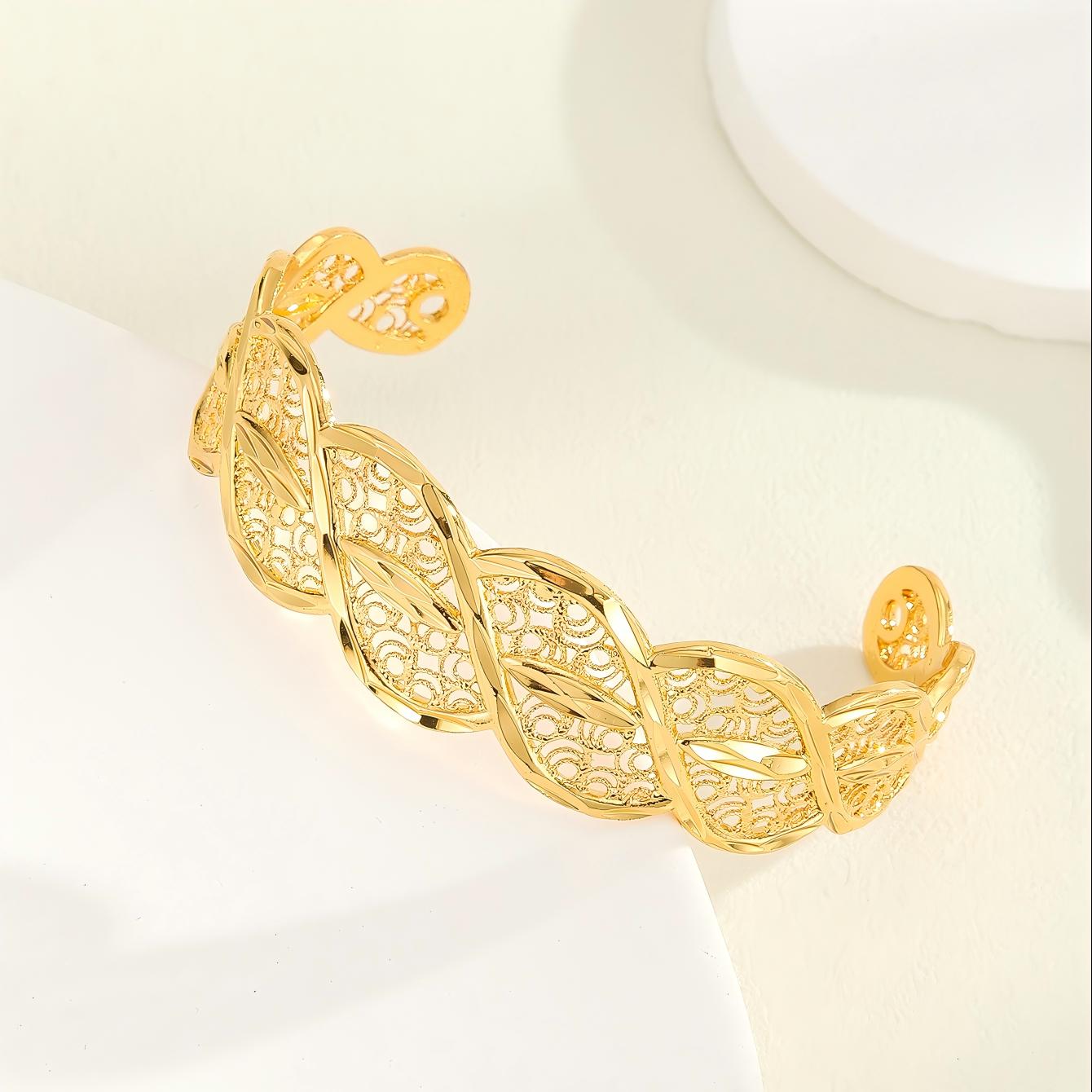 18K Gold  Woven Cuff