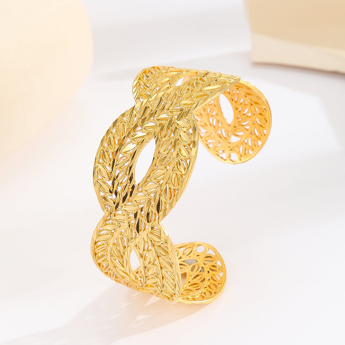 18K Gold  Woven Cuff