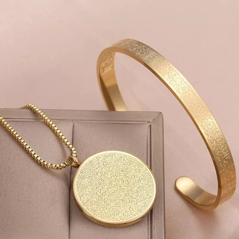 Disc Necklace Bracelet