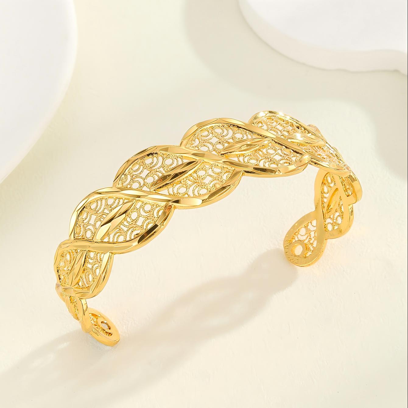 18K Gold  Woven Cuff