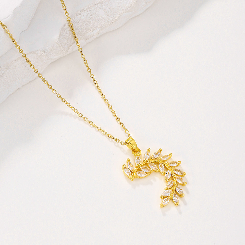Sparkling Wheat Ear Necklace