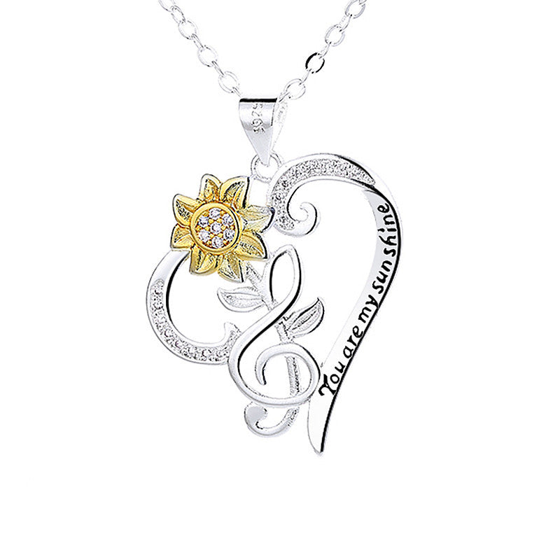 Sunflower Pendant Necklace