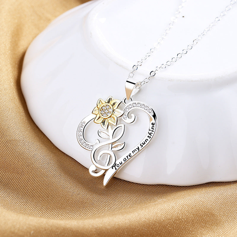 Sunflower Pendant Necklace